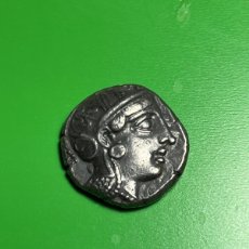 Monedas Grecia Antigua: ATICA. ATENAS. 393-300 A.C. TETRADRACMA DE PLATA.