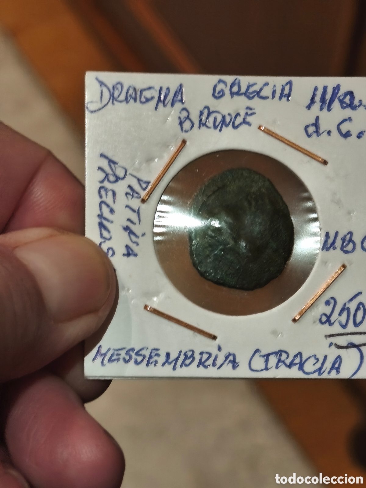 Monedas Grecia Antigua: Moneda de gracia 1 dragma , bronce con su patina mbc messembria/ tracia , 111a.c. ver im&aacute;genes escas