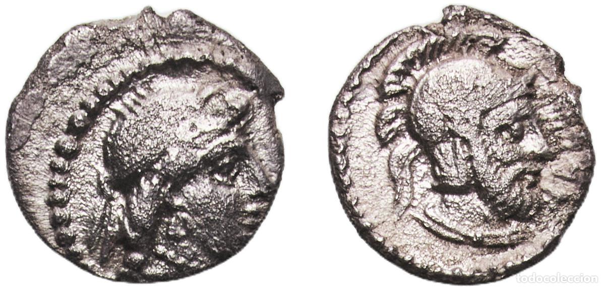 Monedas Grecia Antigua: Greece (ancient) Tarsos 378 BC - 372 BC AR Obol Silver 0.56g VF SNG BnF 278-281