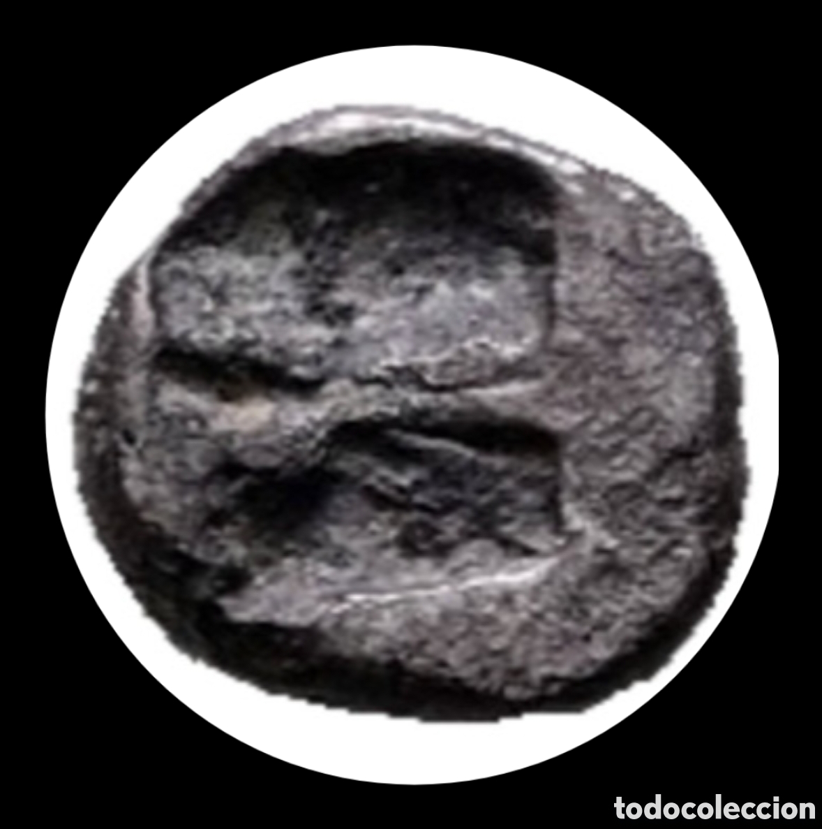 Monedas Grecia Antigua: Jonia. Kolophon alrededor del 530-500 a.C. Tetartemorion AR 4mm, 0,16g