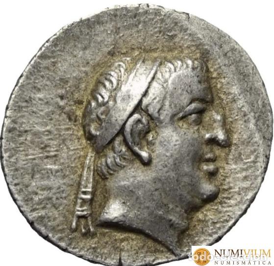 Monedas Grecia Antigua: ARIOBARZANES I FILORROMANO (96-63 a.C.). A&ntilde;o regio 11. Dracma Eusebeia. EBC-