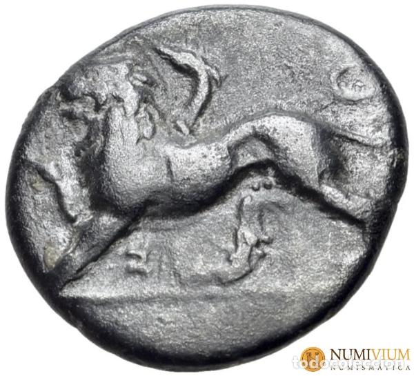 Monedas Grecia Antigua: S&iacute;quion (Peloponeso) c. 330/20&ndash;280 a.C. Hemidracma de plata