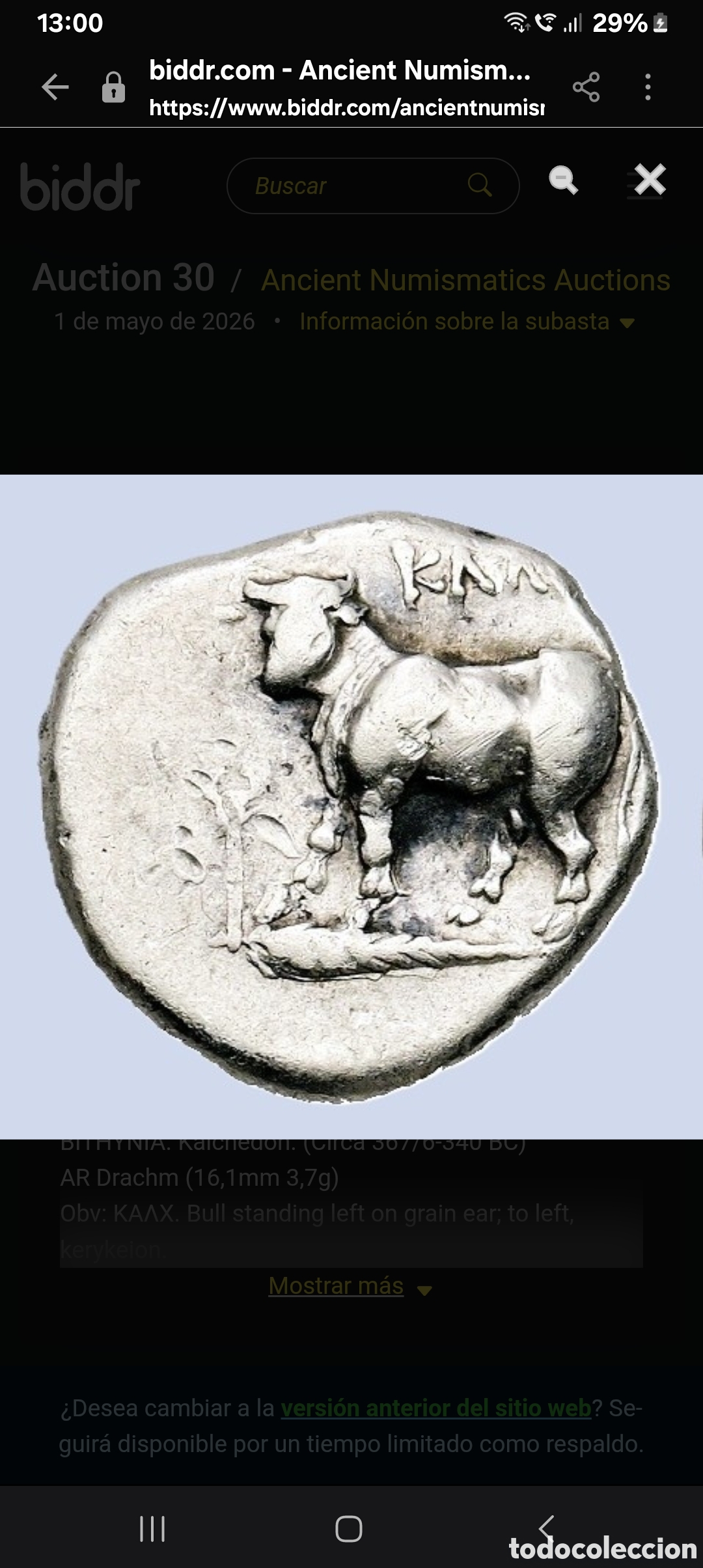 Monedas Grecia Antigua: BITHYNIA. Kalchedon. (Circa 367/6-340 BC) AR Drachm (16,1mm 3,7g)EN MBC AR