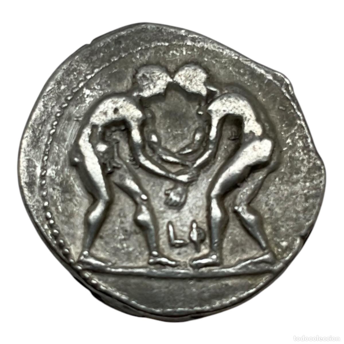 Monedas Grecia Antigua: Est&aacute;tera griega Panfilia Aspendos ( 370-333 a.c.)