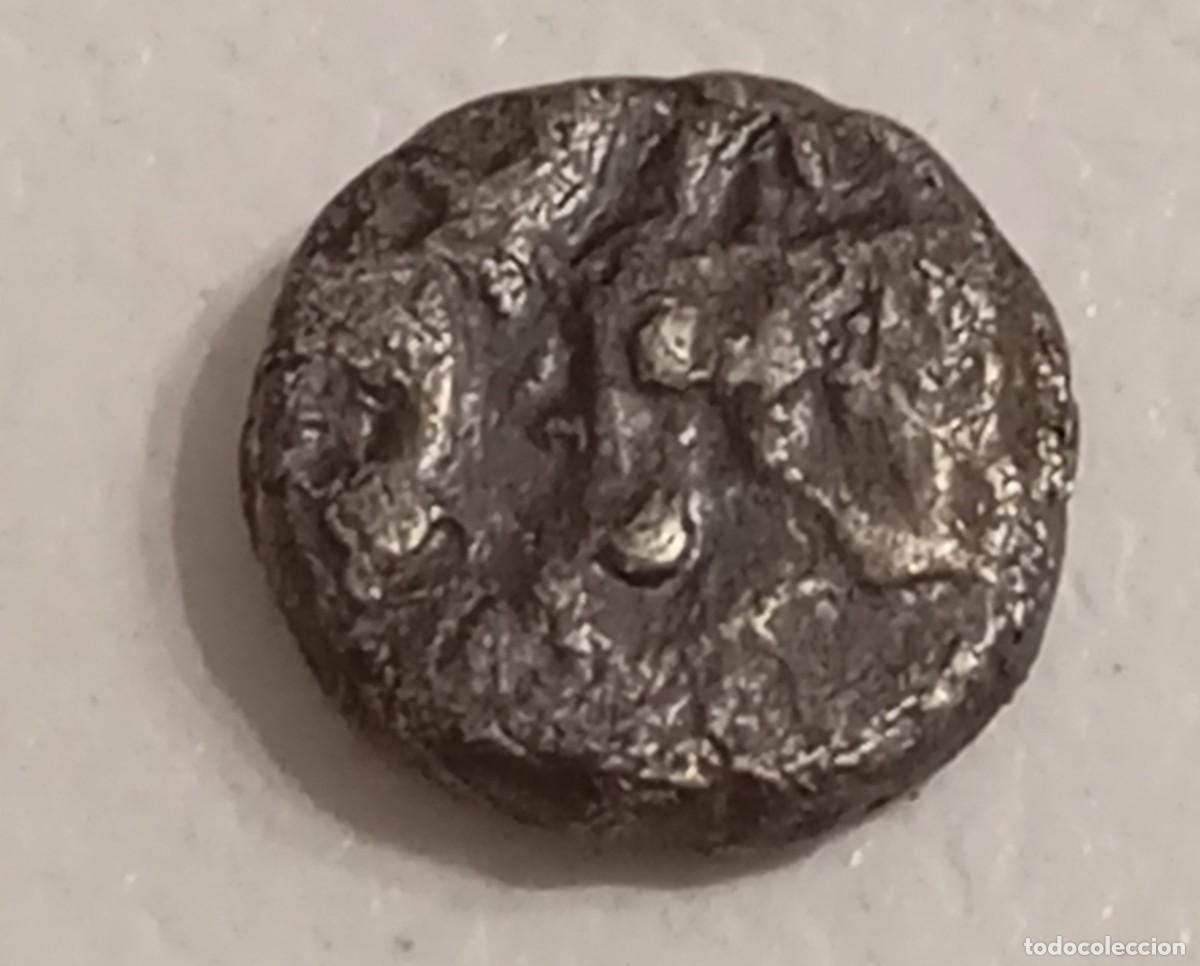 Monnaies Gr&egrave;ce Antique: MONEDA ANTIGUA GRIEGA-ASIA CENTRAL,CARIA INCIERTO HEMIOBOL(CIRCA 500-400 A.C.)DE PLATA AR,(7 MM.0,38