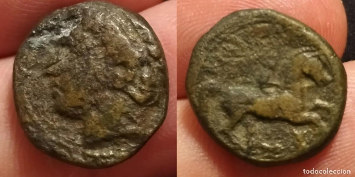 Monedas Grecia Antigua: Filipo II 359 336 aC Macedonia ae 17. 5.61 grm