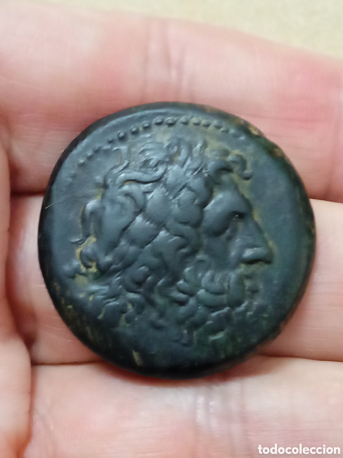 Monedas Grecia Antigua: EXCELENTE DIOBOLO DEL FARA&Oacute;N PTOLOMEO II PHILADELPHOS (285-246 a.C.)