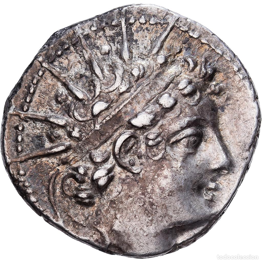 Monedas Grecia Antigua: [#1545274] Seleukid Kingdom, Antiochos VI Dionysos, Drachm, 144-143 BC, Antioch, Plata