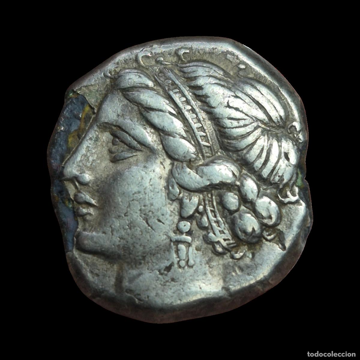 Monedas Grecia Antigua: NT/ CALABRIA TARENTO DIDRACMA FORRADO 281-228 a.C. (A1040)