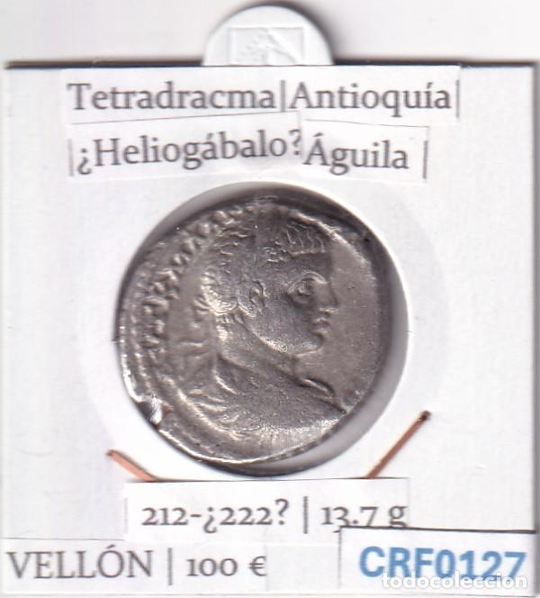 Monedas Grecia Antigua: CRF0127 MONEDA TETRADRACMA ANTIOQUIA AGUILA VELLON