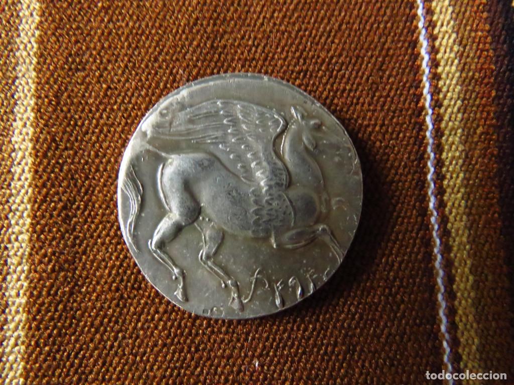 Monedas Grecia Antigua: Moneda Antigua Grecia Dracma Plata Sicilia Punica Pegaso Persefone