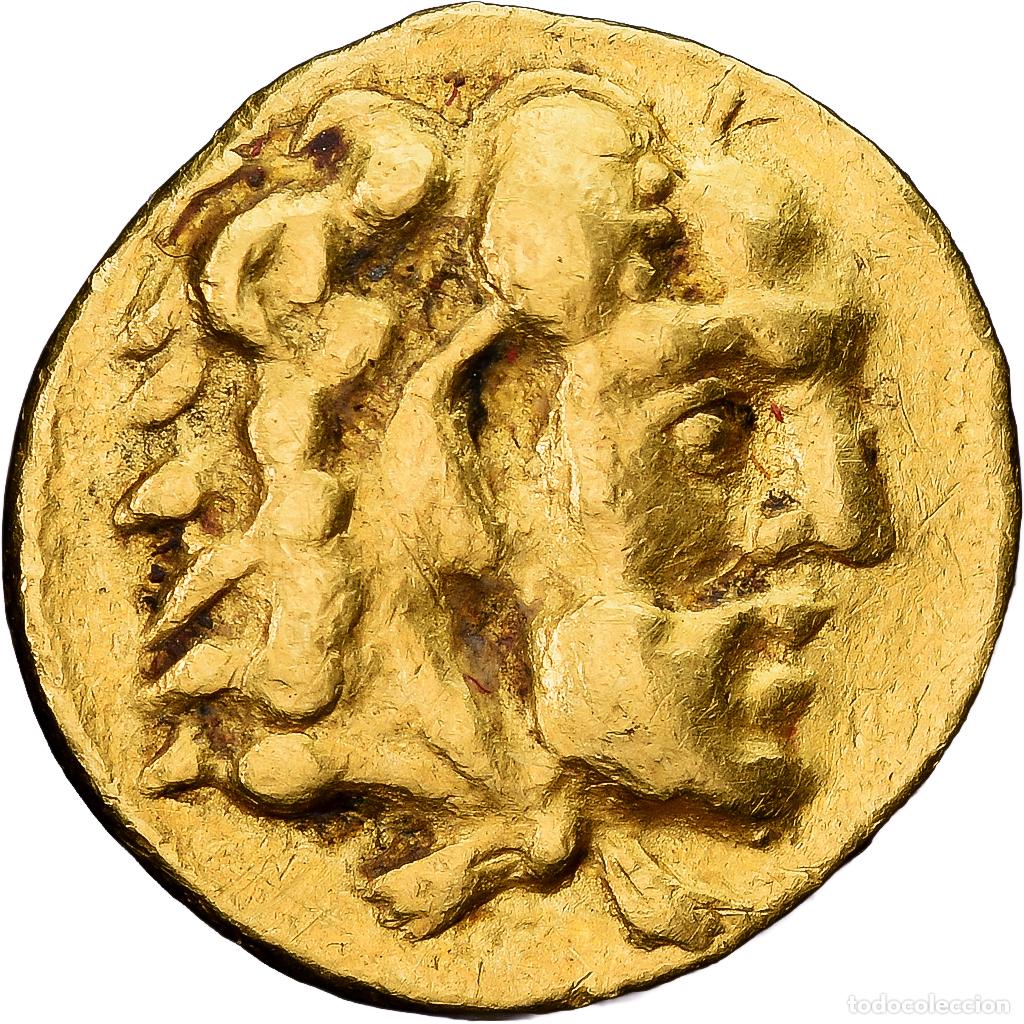 Monedas Grecia antigua: [#982530] Cyprus, Evagoras Ist, 1/10 Stater, 411-374/3 BC, Salamis, Oro, MBC+, SNG-Cop:46