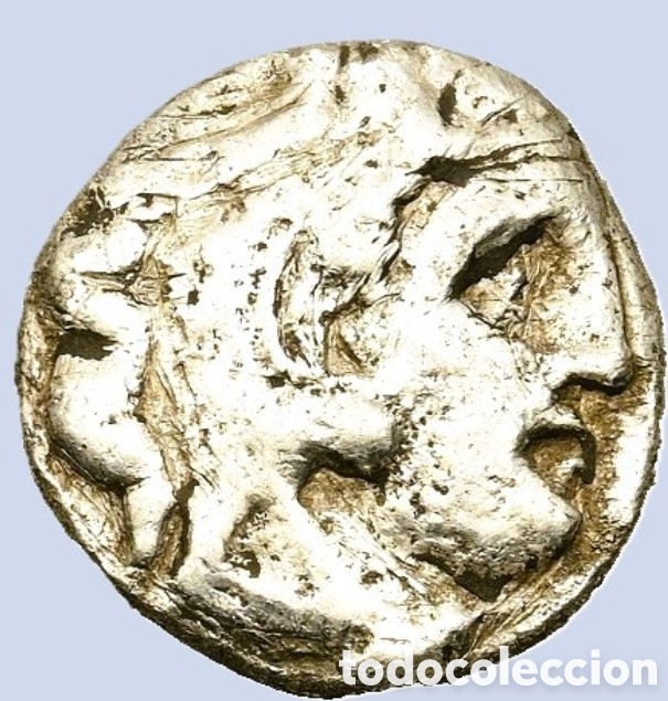 Monedas Grecia antigua: REYES DE MACEDONA. Alejandro III el Grande (336-323 a. C.). Kolophon. Dracma de plata (16,3 mm, 3,4