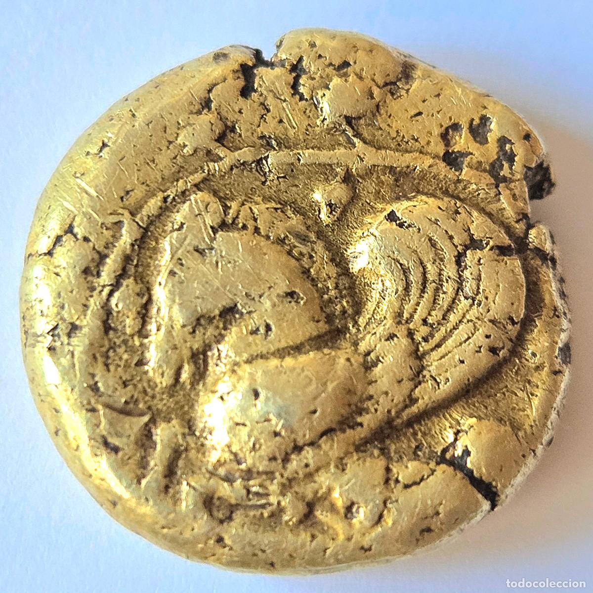 Monedas Grecia antigua: Est&aacute;tera-Stater (Hekte) Oro Electrum Mysia-Lsmpsakos circa 500-450 a.c. Pegaso a Izquierda
