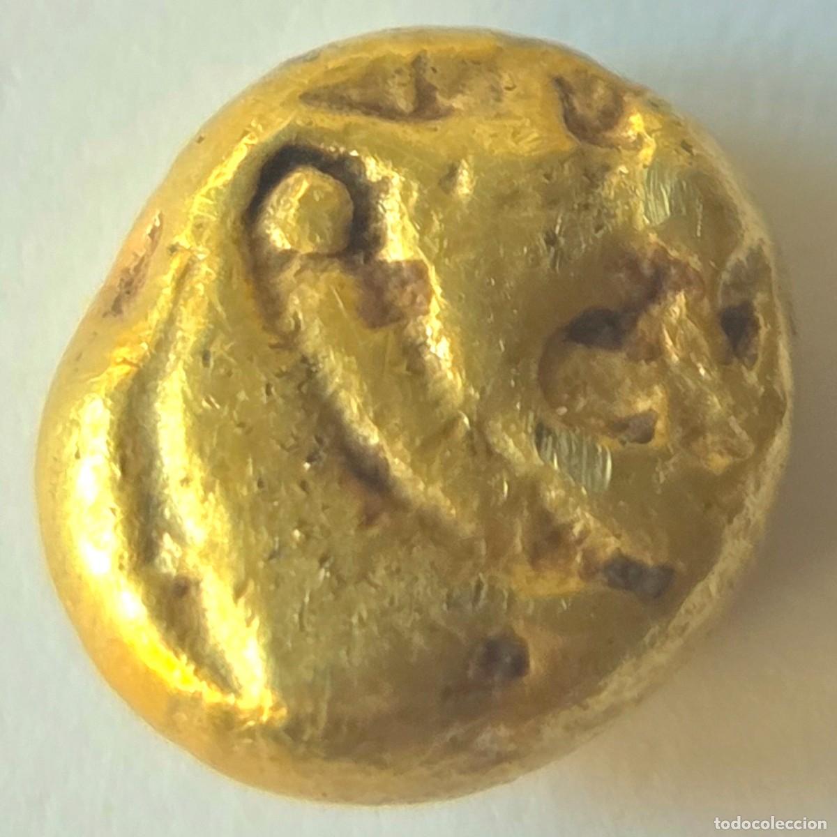 Monedas Grecia antigua: 1/6 Est&aacute;tera-Stater (Hekte) Oro Electrum Mermnad Lydia circa 600-550 a.c. Leon ruge a derecha