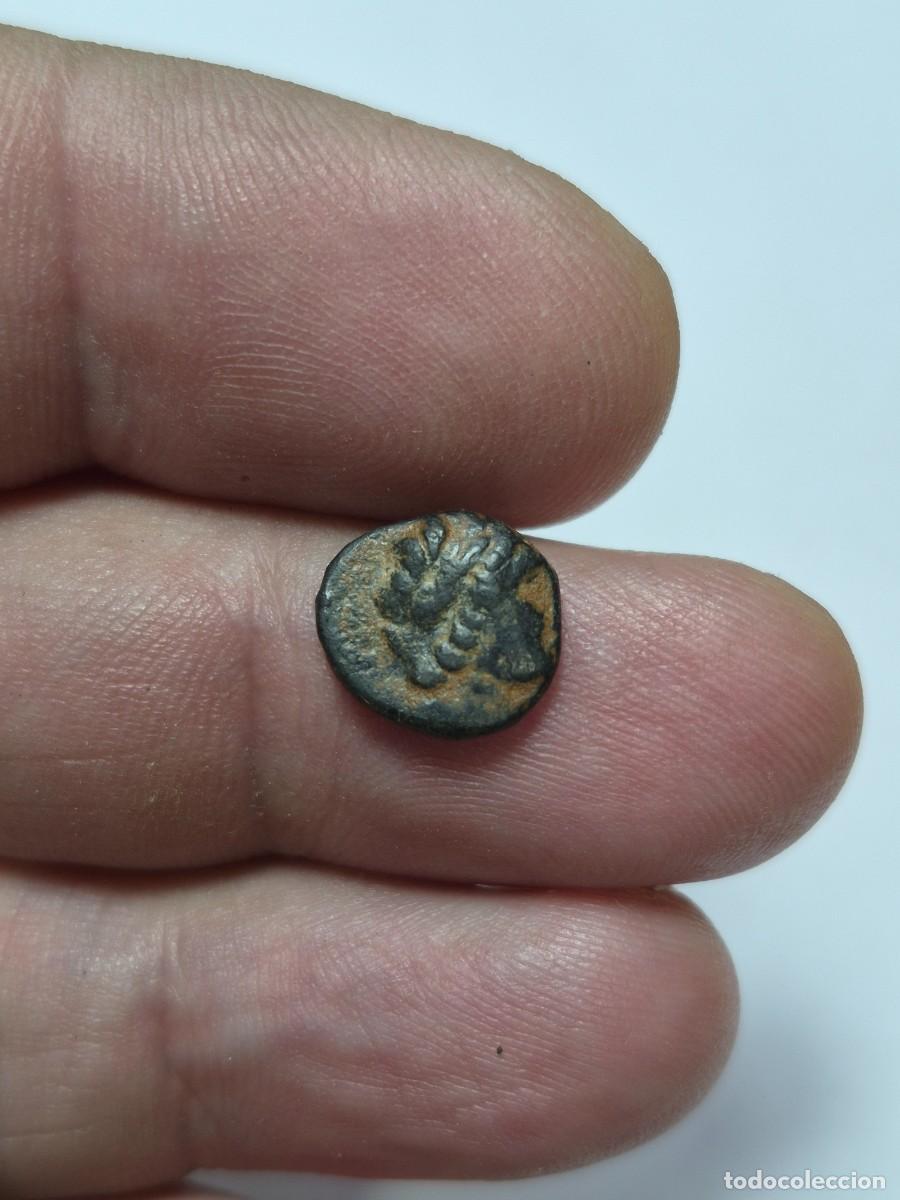 Monedas Grecia antigua: NT/ PEQUE&Ntilde;O BRONCE REINO SELEUCIDA ALEJANDRO I BALAS 150-145 BC 1,46 grs (A892)