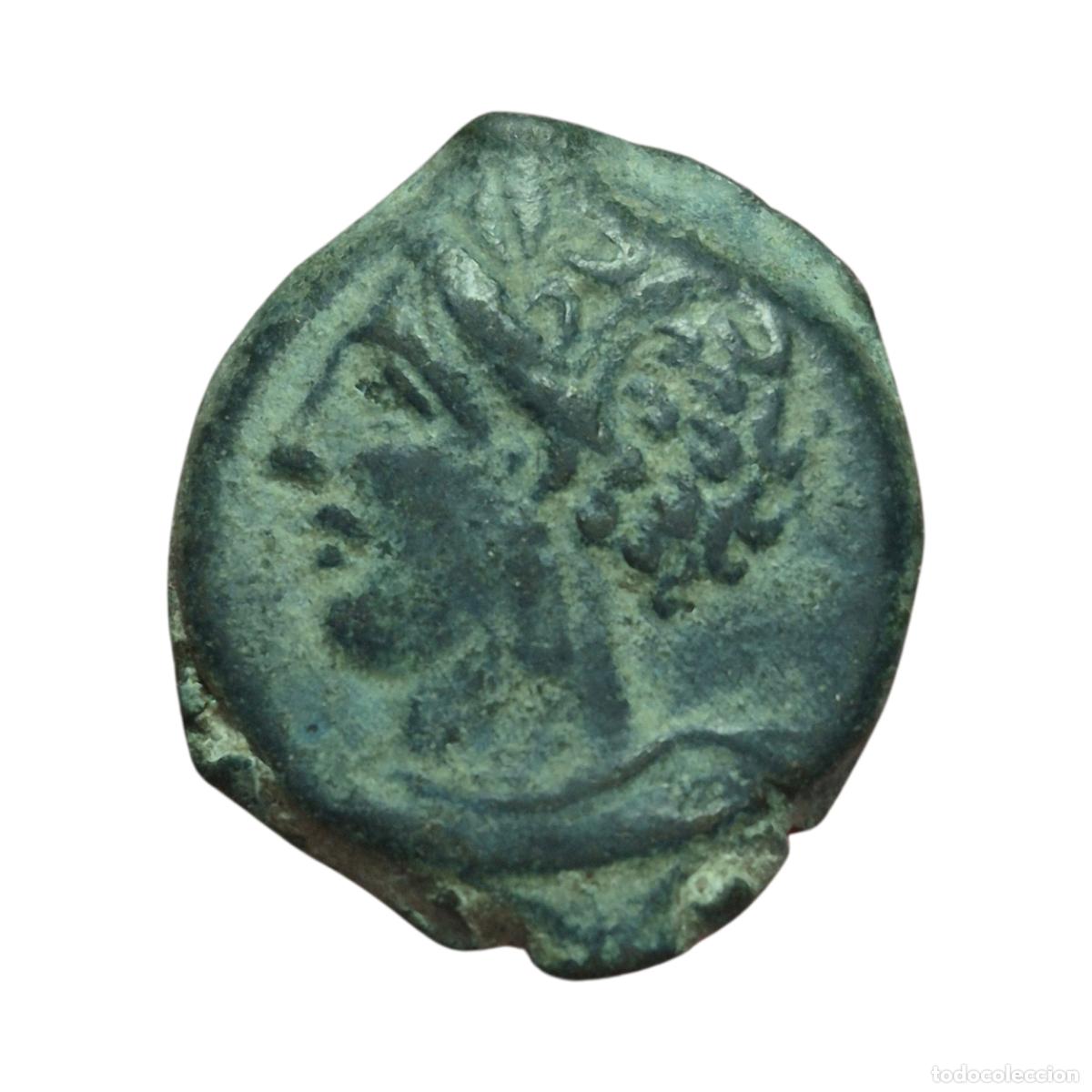 Monedas Grecia antigua: NT/ AE16 ZEUGITANIA CARTAGO 320-300 a.C. 2,58 grs (A897)