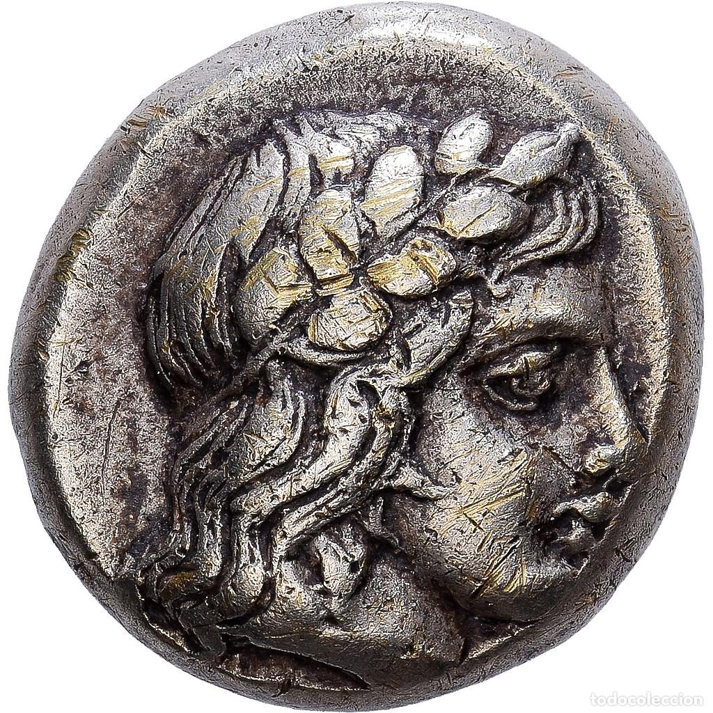 Monedas Grecia antigua: [#1545929] Lesbos, Hekte, ca. 412-378 BC, Mytilene, Electro, MBC+, HGC:6-996