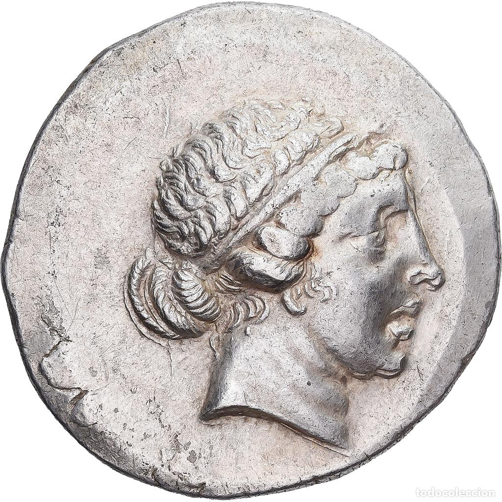Monedas Grecia antigua: [#1545934] Aeolis, Tetradrachm, ca. 155-143 BC, Kyme, Plata, MBC+, SNG-Cop:103