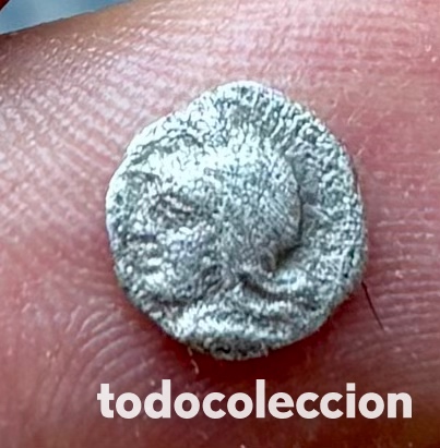 Monedas Grecia antigua: Moneda PLATA ANTIGUA GRECIA . Mysia Kyzikos Hemiobolo (450-400 a.C) Apolo. Vaca / Toro