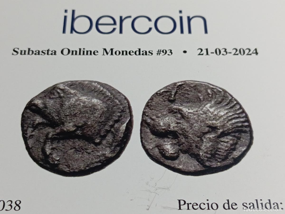 Monedas Grecia antigua: moneda Obolo de plata griega MISIA, Cyzicus C&iacute;cico. CERTIFICADO 450-400 AC Grecia