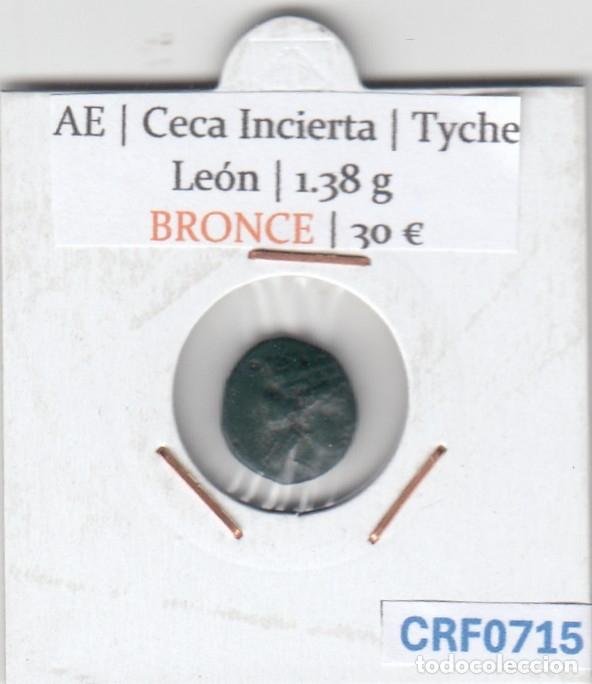 Monedas Grecia antigua: CRF0715 MONEDA BRONCE CECA INCIERTA TYCHE LEON