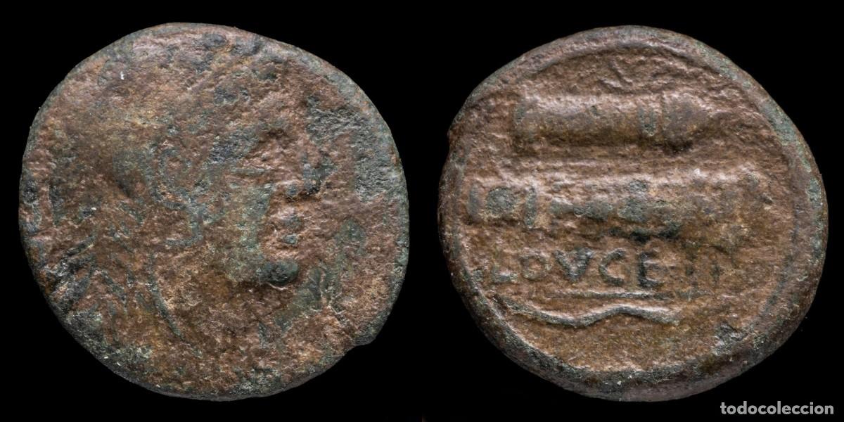 Monedas Grecia antigua: Greek Triens Apulia, Luceria (211-200 b.C.) - 25 mm / 11,65 gr.