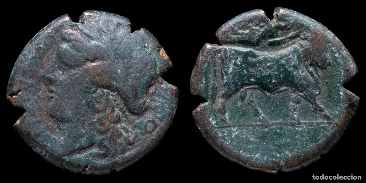 Monedas Grecia antigua: Greek Bronze Campania Cales (265-240 b.C.) - 18 mm / 4,92 gr.