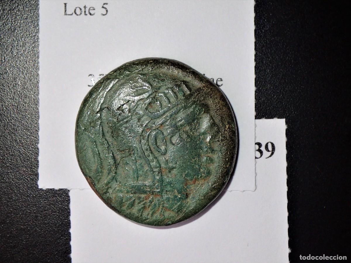 Monedas Grecia antigua: AE27 AMISOS PONTO ATENEA PERSEO 85-65 a. C. Pontus Amisus