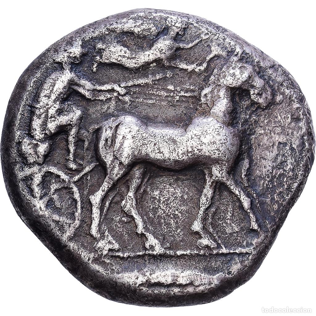 Monedas Grecia antigua: [#1203291] Sicily, Tetradrachm, 438-434 BC, Messana, Plata, BC+