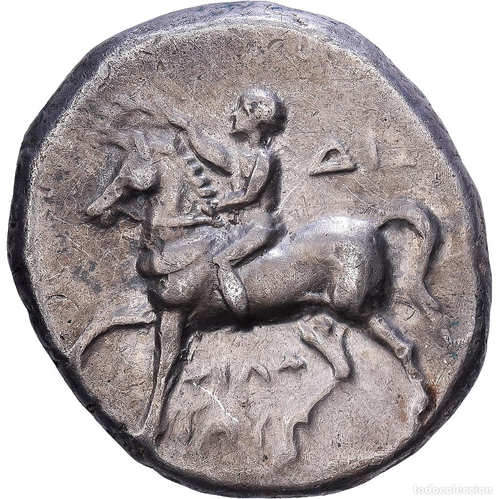 Monedas Grecia antigua: [#1546951] Calabria, Nomos, 272-240 BC, Tarentum, Plata, BC+, HN Italy:1024