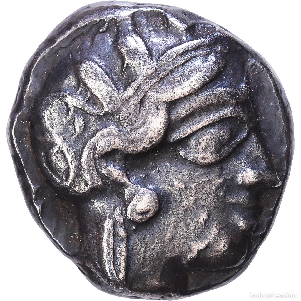M&uuml;nzen Antikes Griechenland: [#1547855] Attica, Tetradrachm, 5th-4th centuries BC, Athens, Plata, BC+, SNG-Cop:31-40