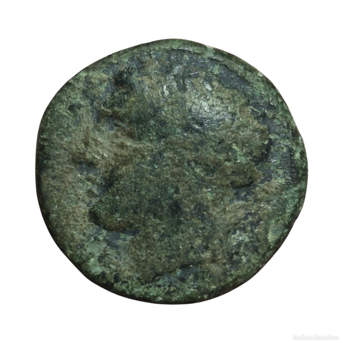 Monedas Grecia antigua: NT/ BRONCE GRIEGO SICILIA ONKIA 343-317 AC TIMOLE&Oacute;N (A1945)