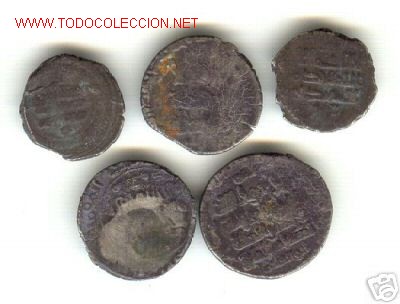 Monedas Hispano &aacute;rabes: CINCO PIEZAS ARABES PLATA TIPO DIRHEM - Foto 2