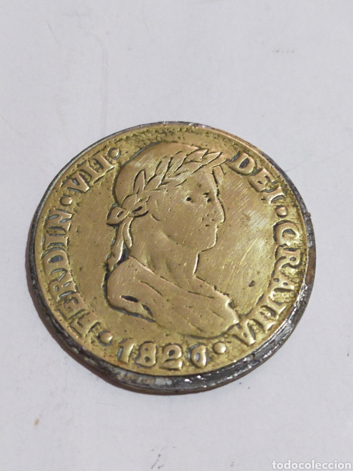 Monedas Hispano &aacute;rabes: ANTIGUA MONEDA FERDIN VII 1820 HISPAN - Foto 1