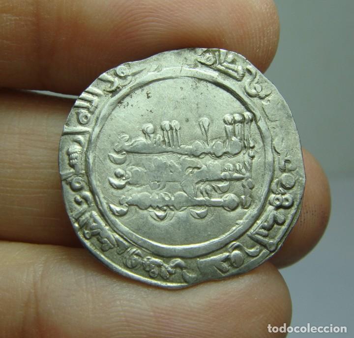 Monedas Hispano &aacute;rabes: Dirham de Plata. Califato. - Foto 2