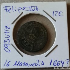 Monedas hispano árabes: MONEDA DE 16 MARAVEDIS - FELIPE IV - 1664 ??