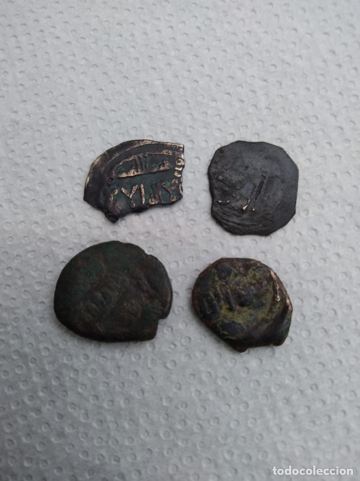 Monedas Hispano &aacute;rabes: Lote de 4 Feluses a identificar - Foto 1