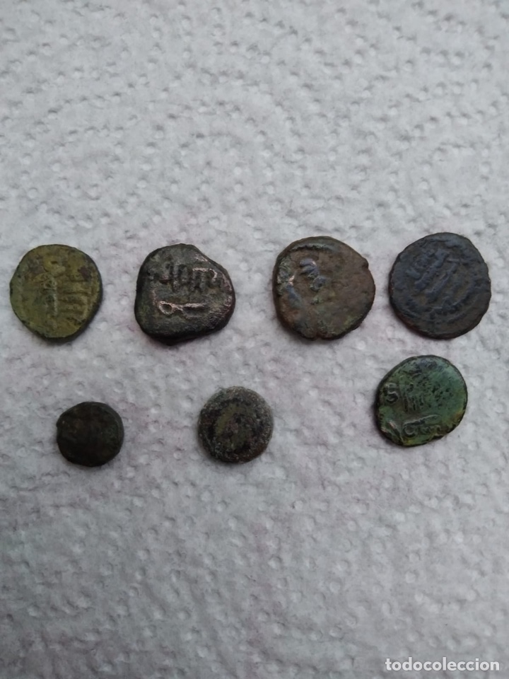 Monedas Hispano &aacute;rabes: Lote 7 Feluses a identificar - Foto 2