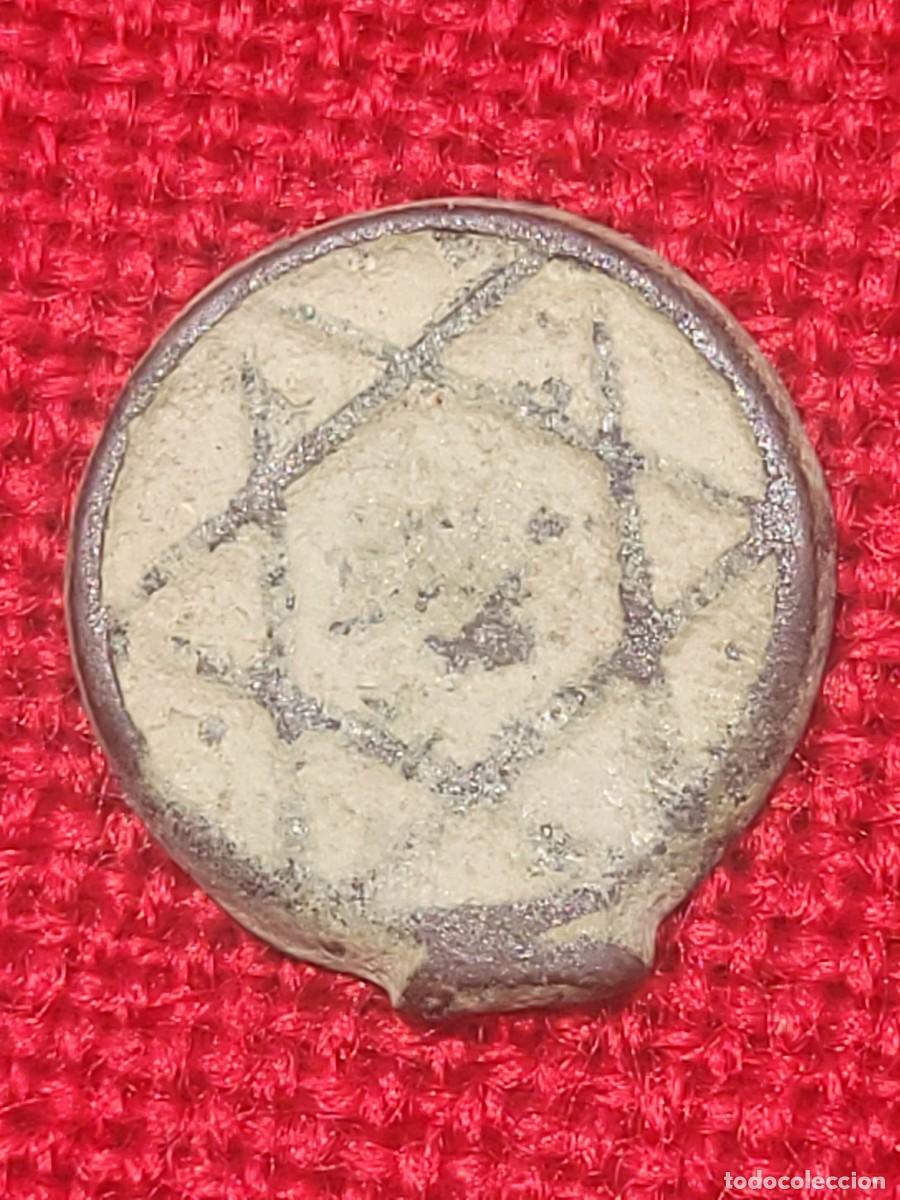 Monedas Hispano &aacute;rabes: Moneda Felus 1271-Estrella de David - Foto 1