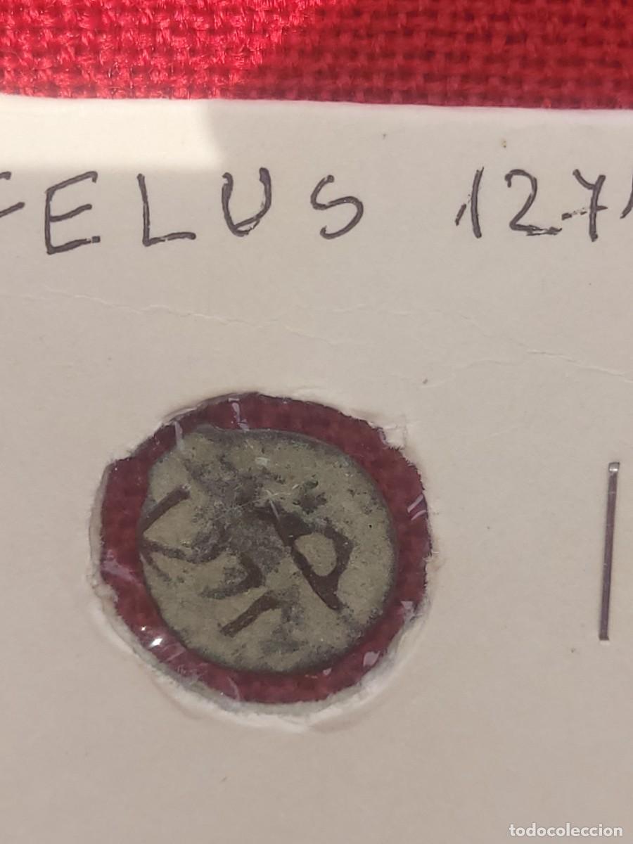 Monedas Hispano &aacute;rabes: Moneda Felus 1271-Estrella de David - Foto 5