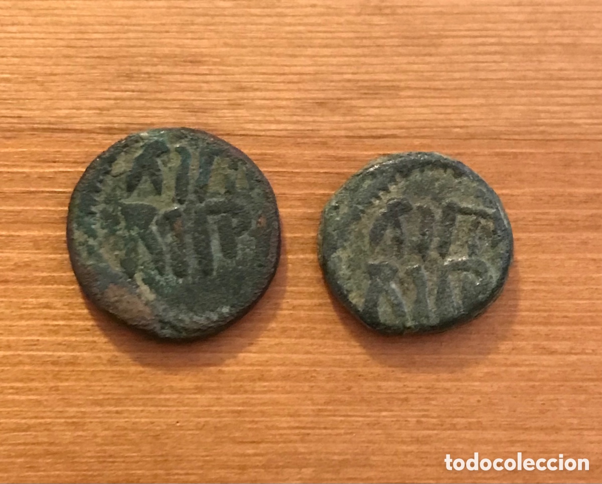 Monedas Hispano &aacute;rabes: Lote de 2 Felus. - Foto 1