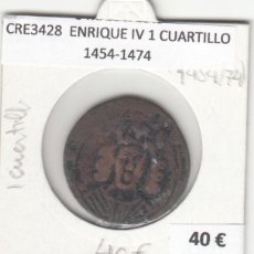 Monedas hispano árabes: CRE3428 MONEDA ESPAÑA ENRIQUE IV 1 CUARTILLO 1454-1474
