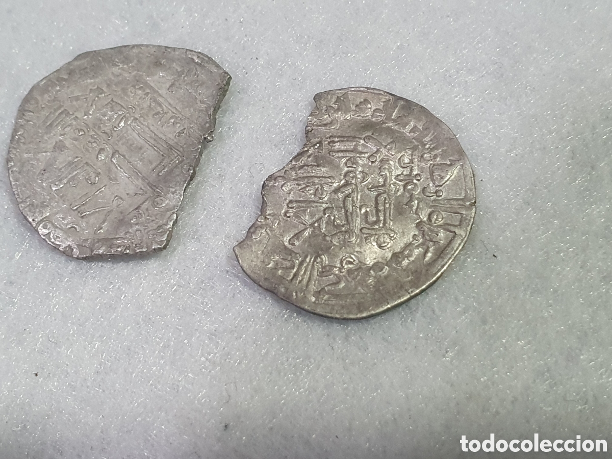 Monedas Hispano &aacute;rabes: 2 fracciones de Dirham Hispanoarabe. Plata. (L31) - Foto 3