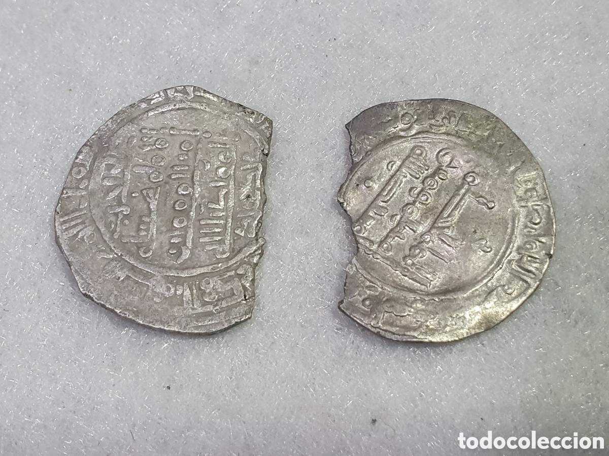 Monedas Hispano &aacute;rabes: 2 fracciones de Dirham Hispanoarabe. Plata. (L31) - Foto 4