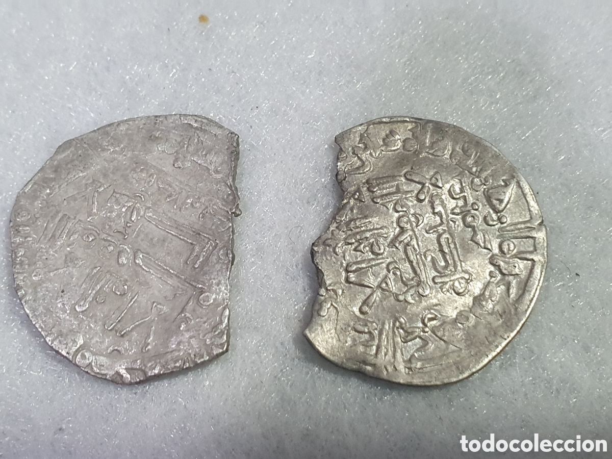 Monedas Hispano &aacute;rabes: 2 fracciones de Dirham Hispanoarabe. Plata. (L31) - Foto 1