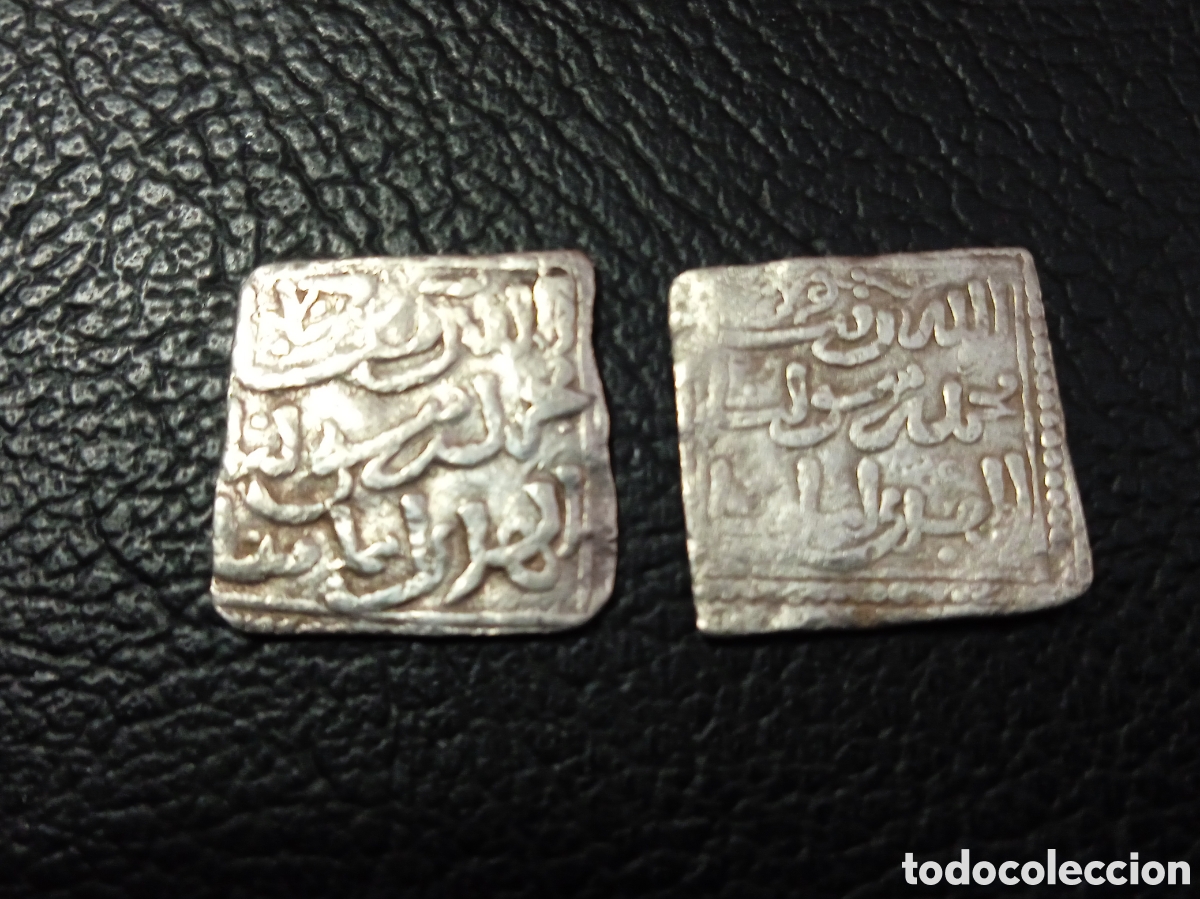 Monedas Hispano &aacute;rabes: MED- DOS DIRHEMS ALMOHADES UNO CON CECA DE FEZ - Foto 2