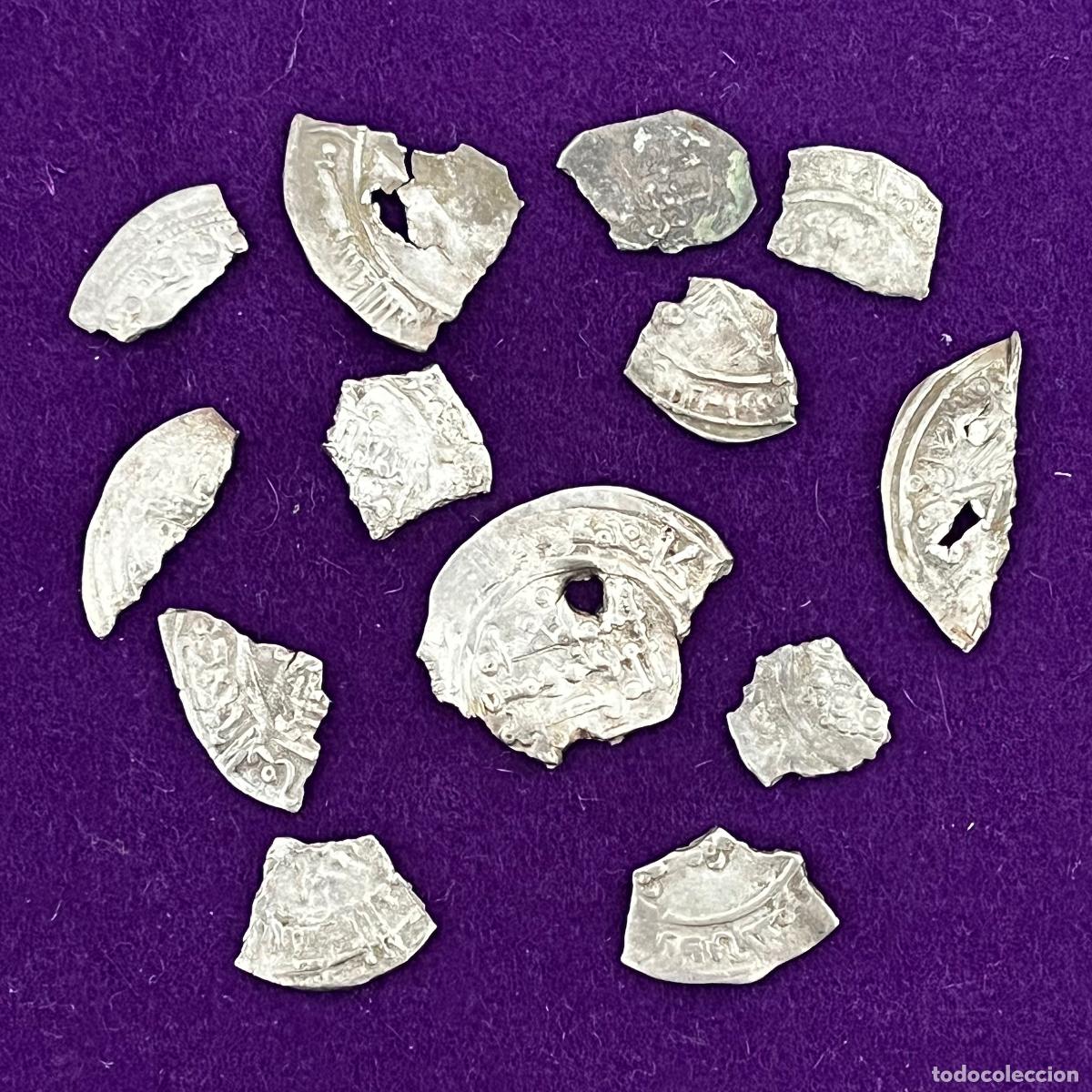Monedas Hispano &aacute;rabes: MONEDAS HISPANO - ARABES. 13 FRACCIONES DE DIRHAM EN PLATA. A CLASIFICAR. - Foto 1