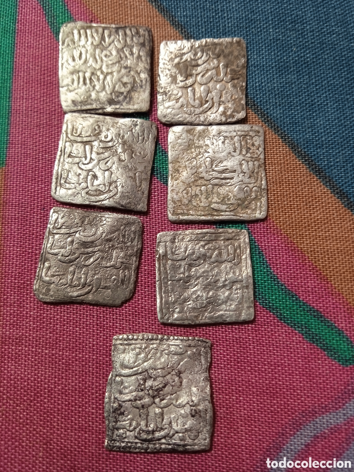 Monedas Hispano &aacute;rabes: SIETE DIRHEMS DEL TIPO CUADRADO ALMOHADES - Foto 1