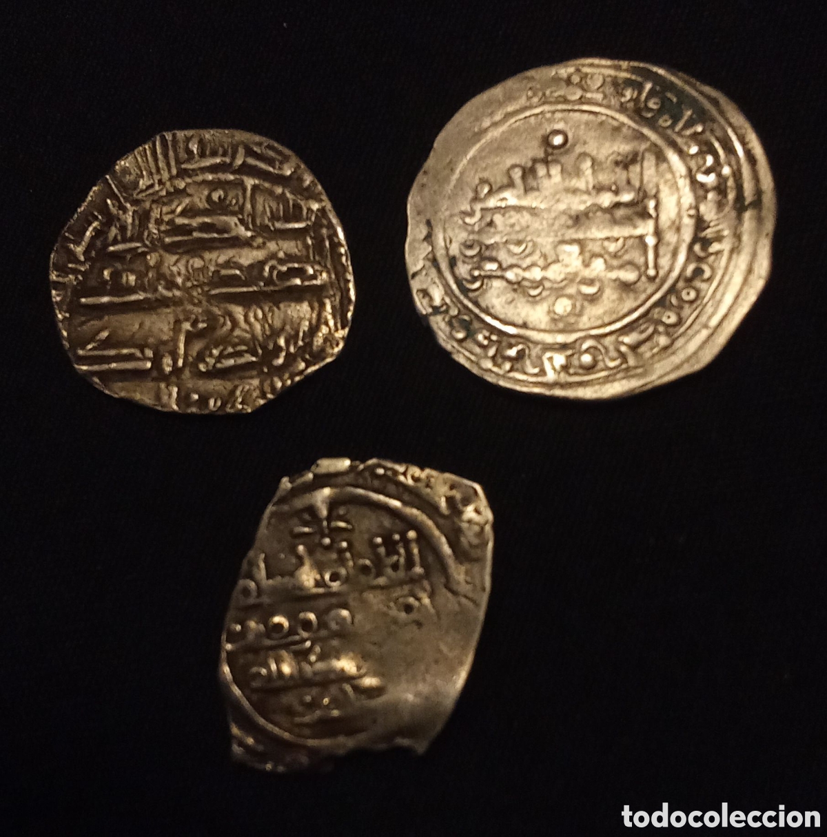 Monedas Hispano &aacute;rabes: TRES MONEDAS &Aacute;RABES ANTIGUAS DE PLATA - Foto 1